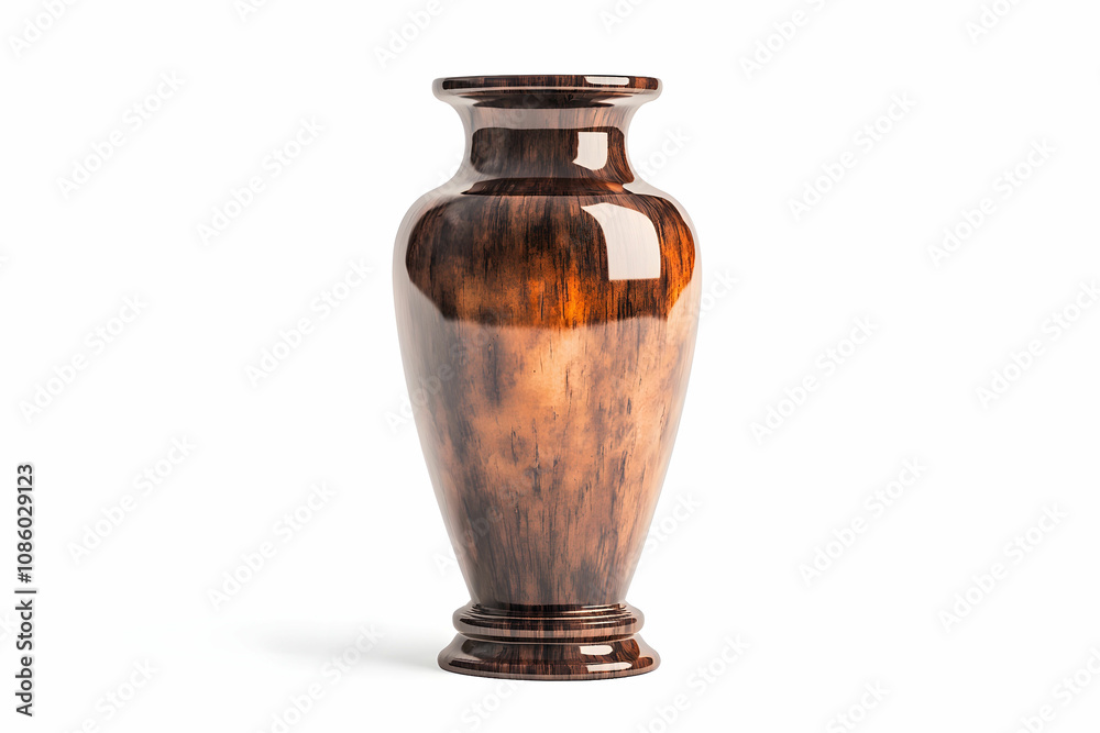 Elegant Wooden Vase with a Glossy Finish, Perfect for Home Decor, Centerpiece, and Photography Settings, Showcasing Rich Textures and Timeless Design Elegant Wooden Vase with a Glossy Finish, Perfect for Home Decor, Centerpiece, and Photography Settings, Showcasing Rich Textures and Timeless Design