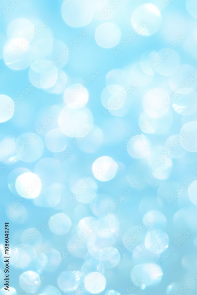 Blurred Light Blue Background with Bokeh Blurred Light Blue Background with Bokeh