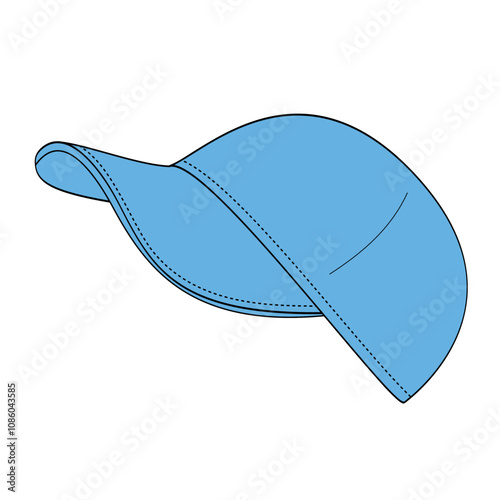 Blue Men's or Women's Classic  Baseball Cap Sports Cap