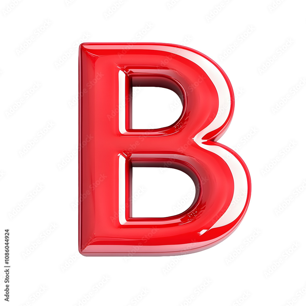 Red letter B transparent background Red letter B transparent background