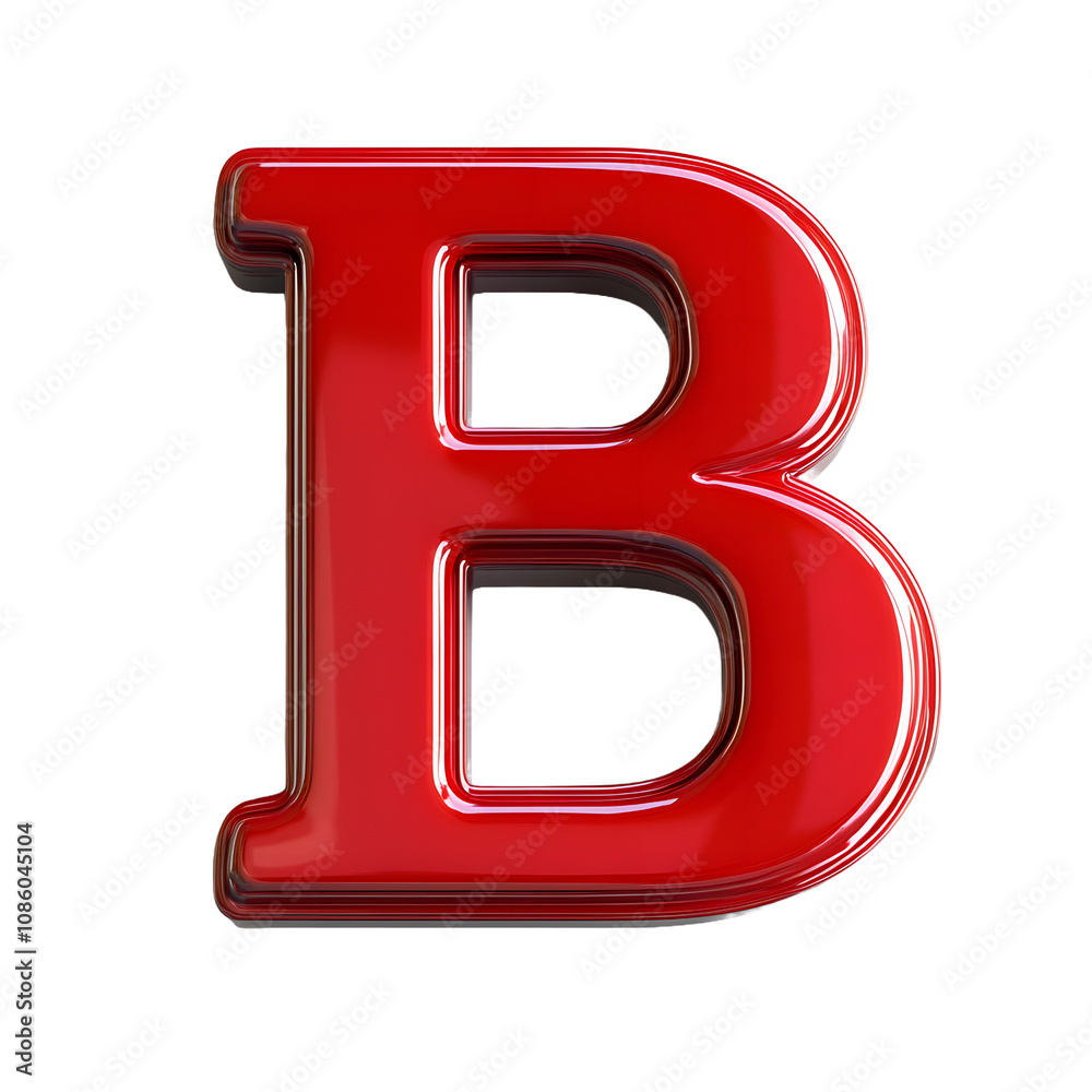 Red letter B transparent background Red letter B transparent background