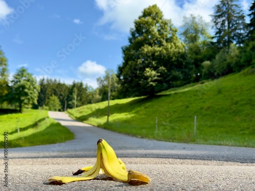 Banana on the road