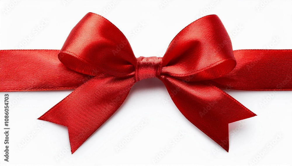 red bow isolated on white background red bow isolated on white background