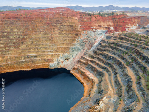 Corta Atalaya active mine  in Rio Tinto, Huelva, Spain photo