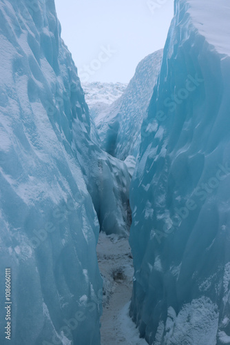 Icy Blue Glacier