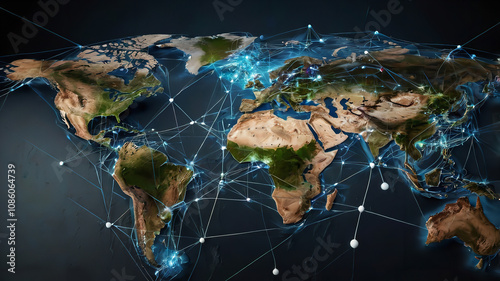 World Communication Business technology Networking