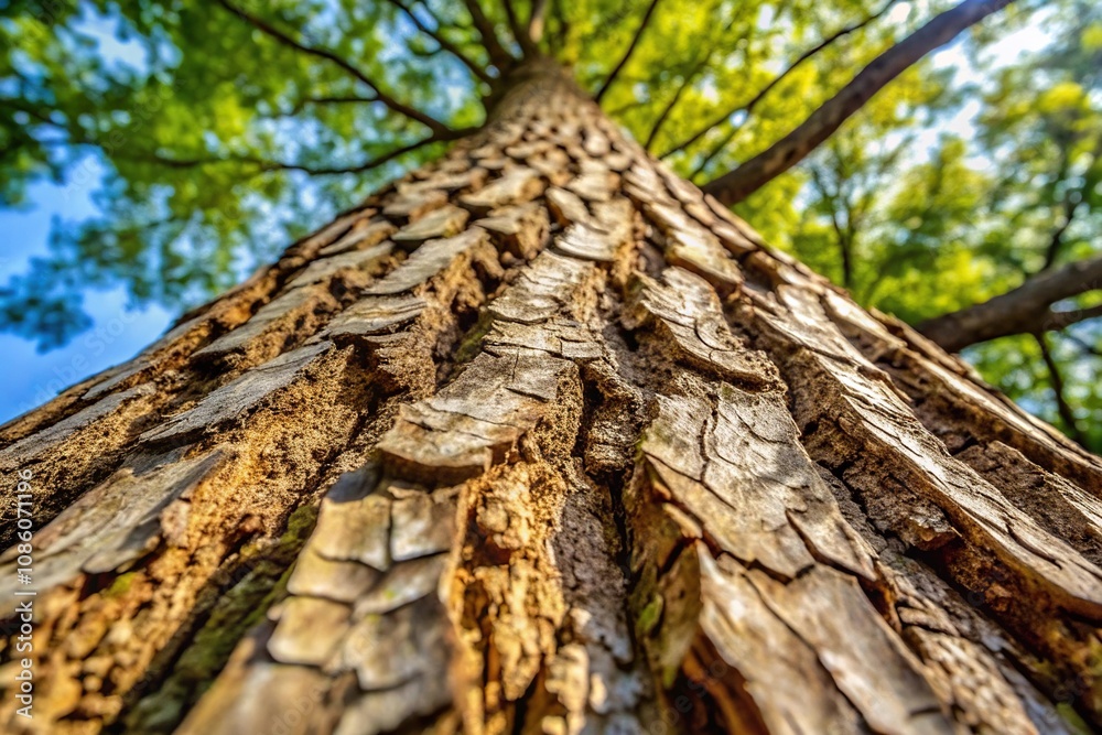 Bark on ash wood structure against nature background Bark on ash wood structure against nature background