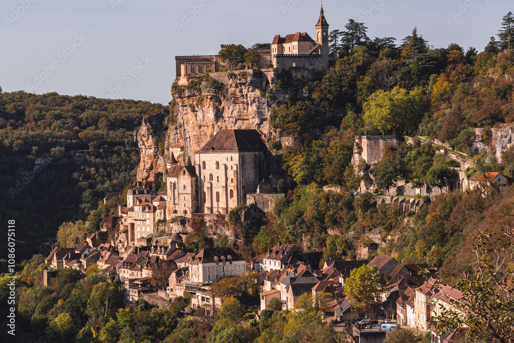 Fototapeta premium village view in France.