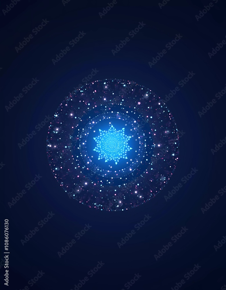 A vibrant depiction of audio data transformed into a cosmic pattern with bright colors and intricate designs. The artwork illustrates the fusion of technology and creativity. Generative AI A vibrant depiction of audio data transformed into a cosmic pattern with bright colors and intricate designs. The artwork illustrates the fusion of technology and creativity. Generative AI