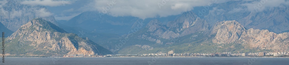 Antalya is the tourism capital of Turkey. Antalya city and nature view.