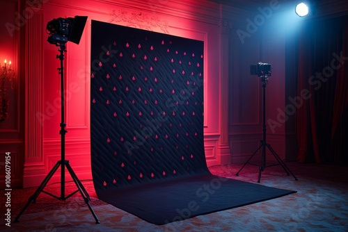 Step and repeat media wall for red carpet events