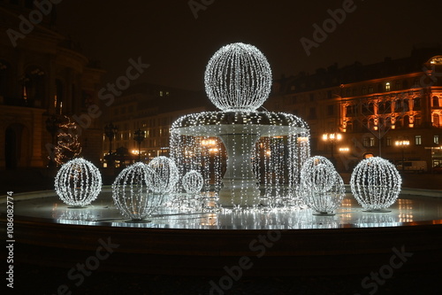 Weihnachten auf dem Opernplatz in Frankfurt photo