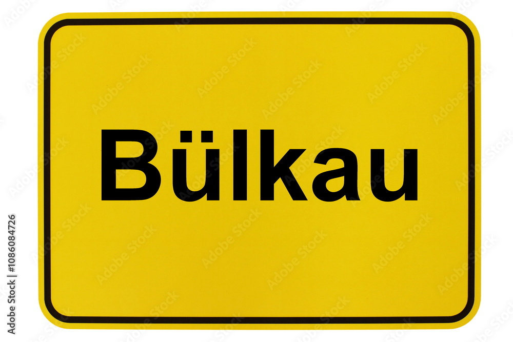 Illustration eines Ortsschildes der Gemeinde Bülkau in Niedersachsen Illustration eines Ortsschildes der Gemeinde Bülkau in Niedersachsen