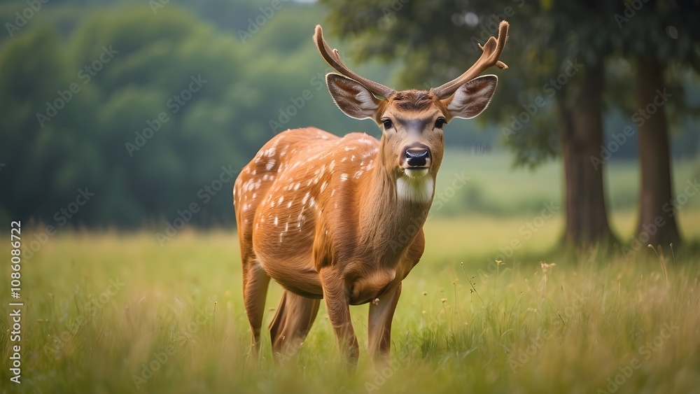 Fototapeta premium Deer in the desert 