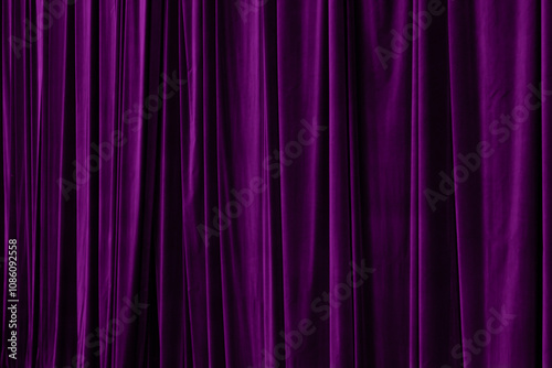 Obraz na płótnie Purple curtain in theatre background w salonie