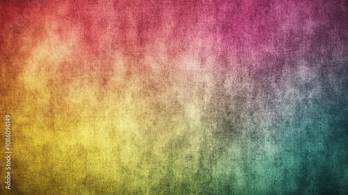 A vibrant gradient background featuring colors transitioning from pink to yellow to green, evoking a sense of joy.