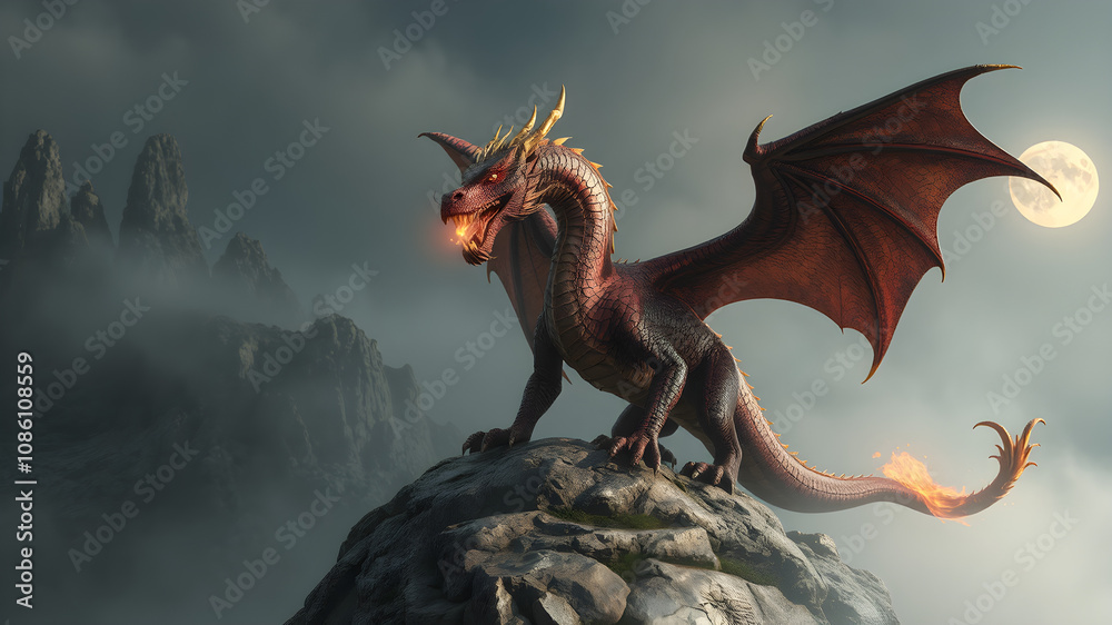 Dragon Concept: A Mythical Creature of Power and Majesty Dragon Concept: A Mythical Creature of Power and Majesty