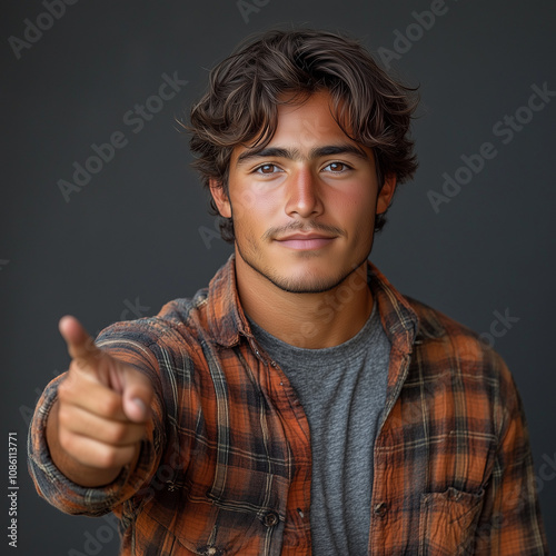 gesicht, guy, fotogen, 1, leute, mann, lächeln, person, ausdruck, finger, komisch, haar, hand, junge, atelier, erfolg, gebärde, business, aufgebracht, black, bart, leger, selbstsicher, business-man, e photo