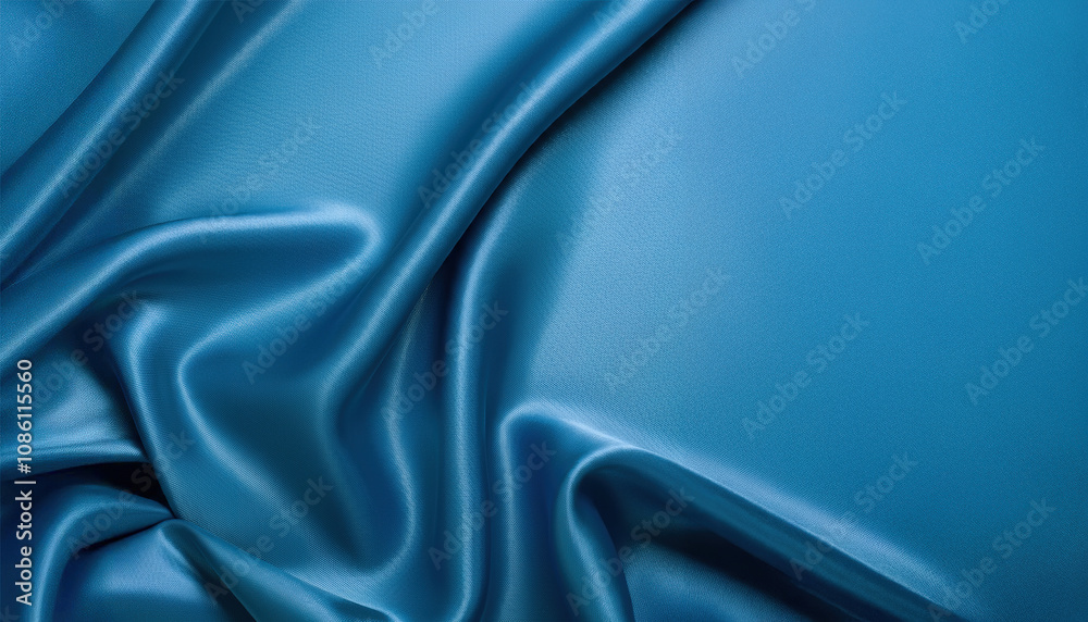 Blue silk cloth isolated on transparent background Blue silk cloth isolated on transparent background