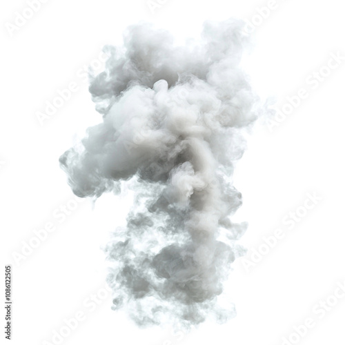 smoke on white background