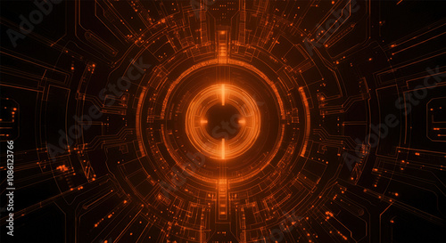 Digital background perfect for tech processes, neural networks, artificial intelligence, data transfer and encryption, digital archives, sound and graphic presentations, science, education, etc.