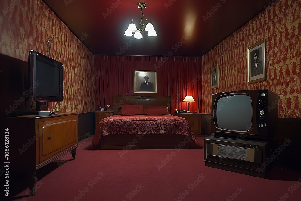Retro Hotel Room Interior Design Retro Hotel Room Interior Design