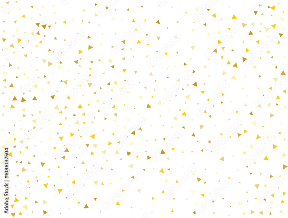 Luxury Gold Triangular Confetti Background. Vector illustration Luxury Gold Triangular Confetti Background. Vector illustration
