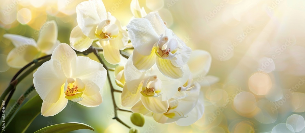 Close Up of Yellow and White Orchid Close Up of Yellow and White Orchid