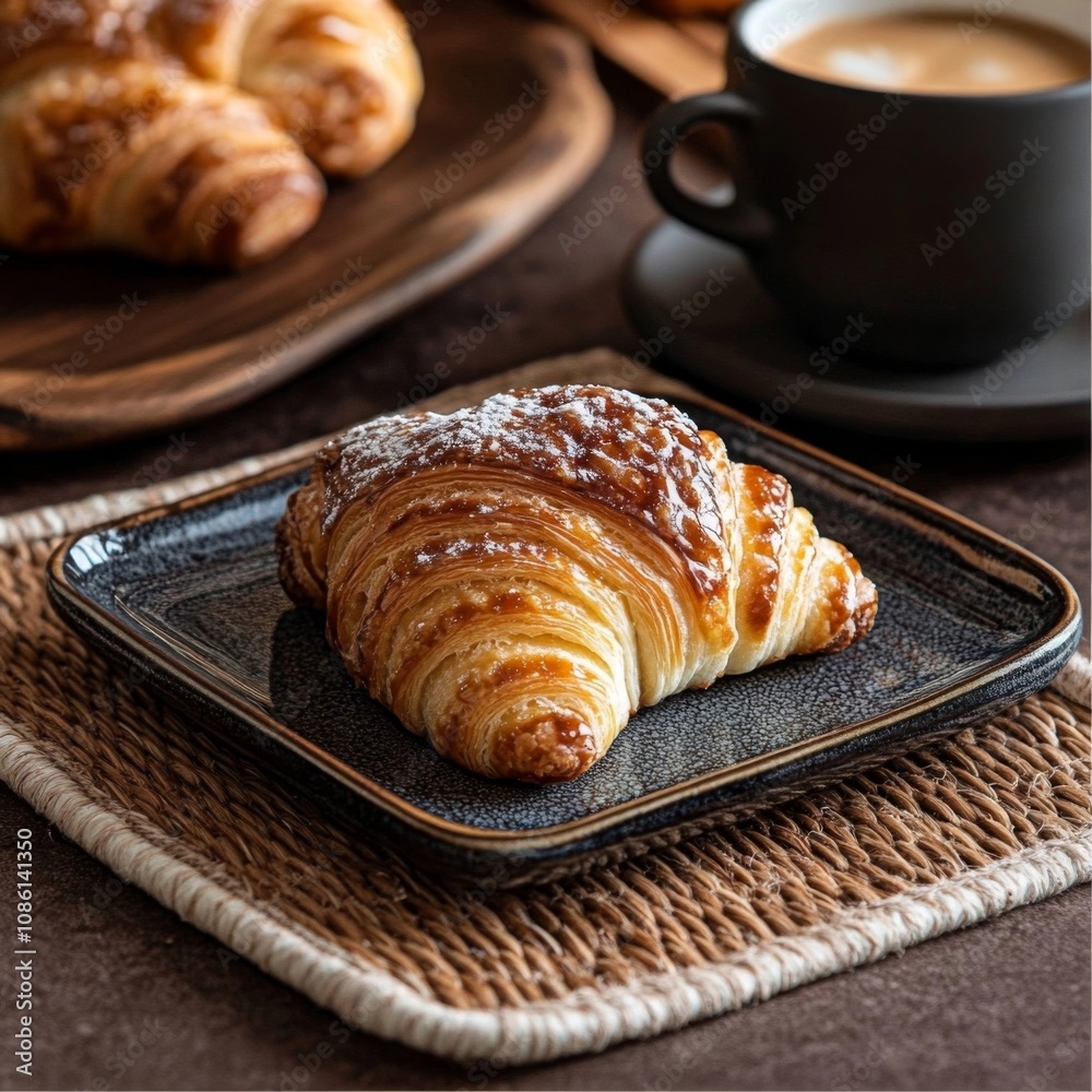 croissant and coffee