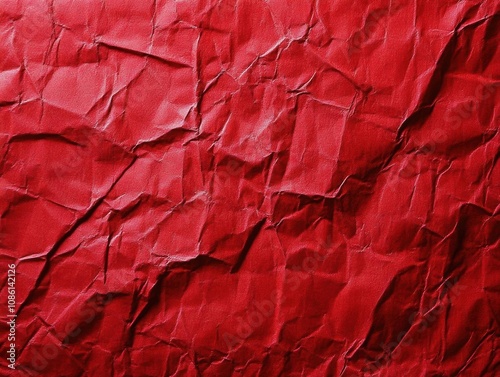 Wallpaper Mural Red Crinkled Paper Texture: A Bold and Vibrant Background Torontodigital.ca