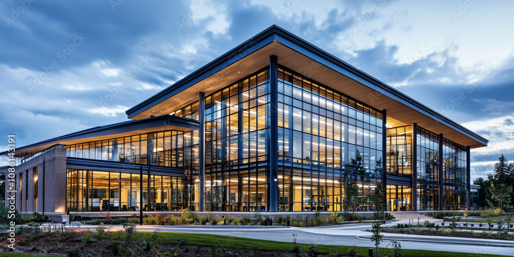 Obraz premium modern scientific center