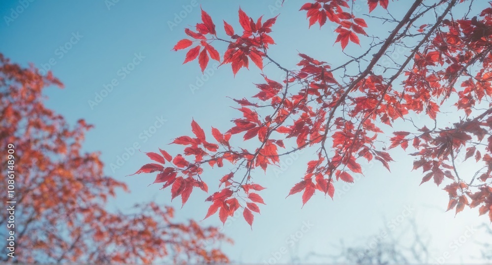 Frost ice foliage on the branch in show forest scenery in winter Frost ice foliage on the branch in show forest scenery in winter