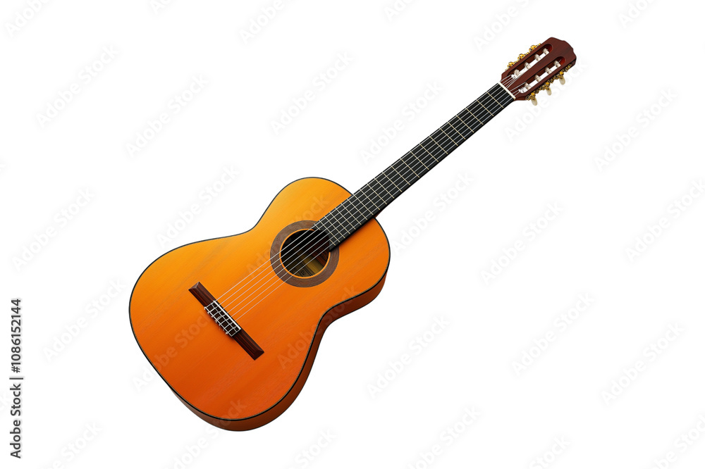 Fototapeta premium acoustic guitar isolated on white