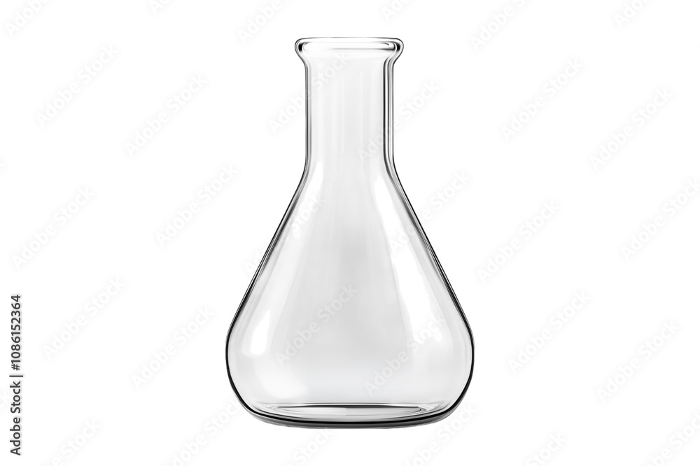 glass flask isolated on white glass flask isolated on white
