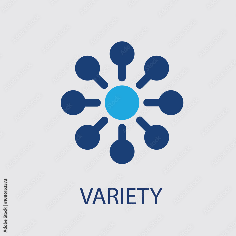 variety icon. Thin line variety icon from business and analytics collection variety icon. Thin line variety icon from business and analytics collection