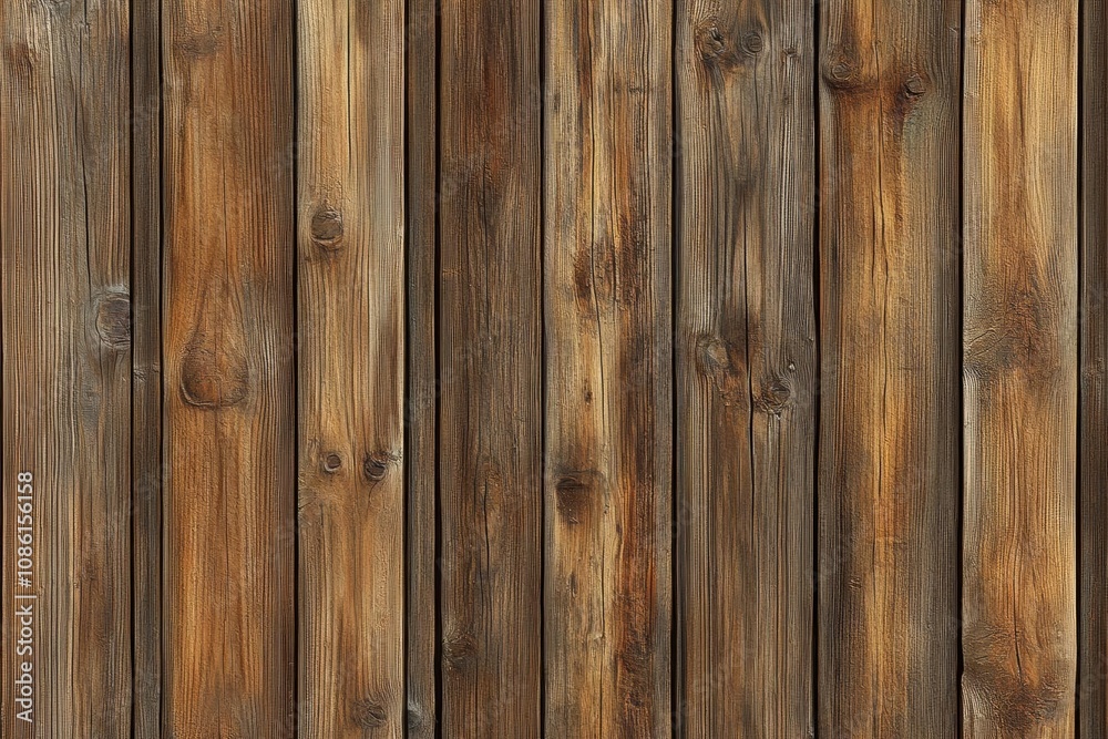 Naklejka premium Rustic Wooden Planks Background Texture