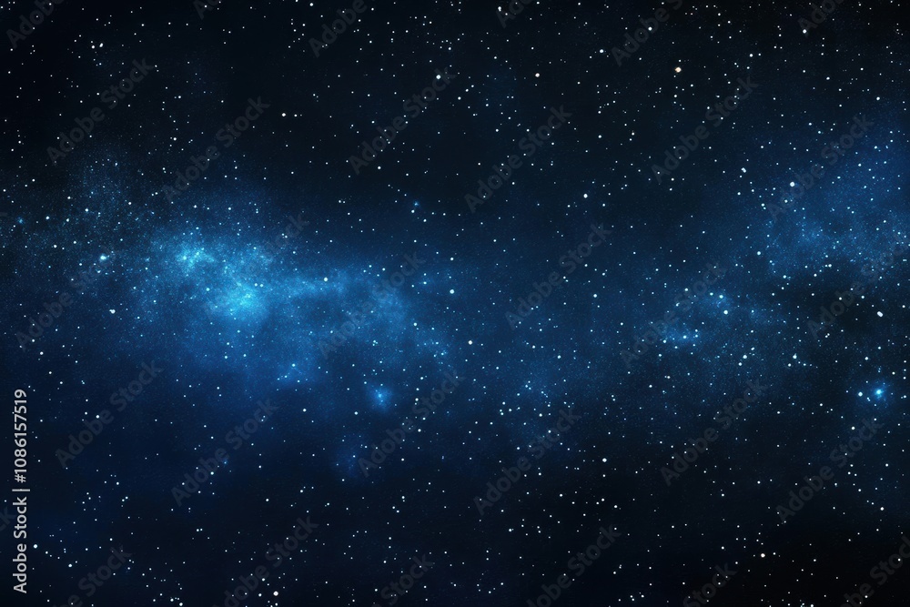 Naklejka premium Celestial Canvas: A Starry Night Sky