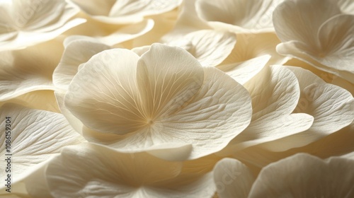 Close up of a bunch of white flowers, white background