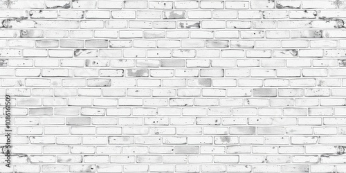 White grunge brick wall with weathered and distressed texture, perfect for urban backgrounds or industrial design projects, distressed, urban