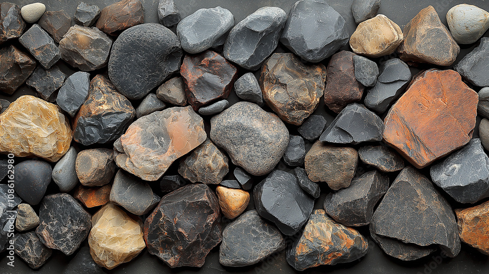 A rough texture of basalt formed from cooled lava, with subtle hexagonal patterns, in dark gray to black tones, evoking the intense forces of nature and volcanic origins A rough texture of basalt formed from cooled lava, with subtle hexagonal patterns, in dark gray to black tones, evoking the intense forces of nature and volcanic origins