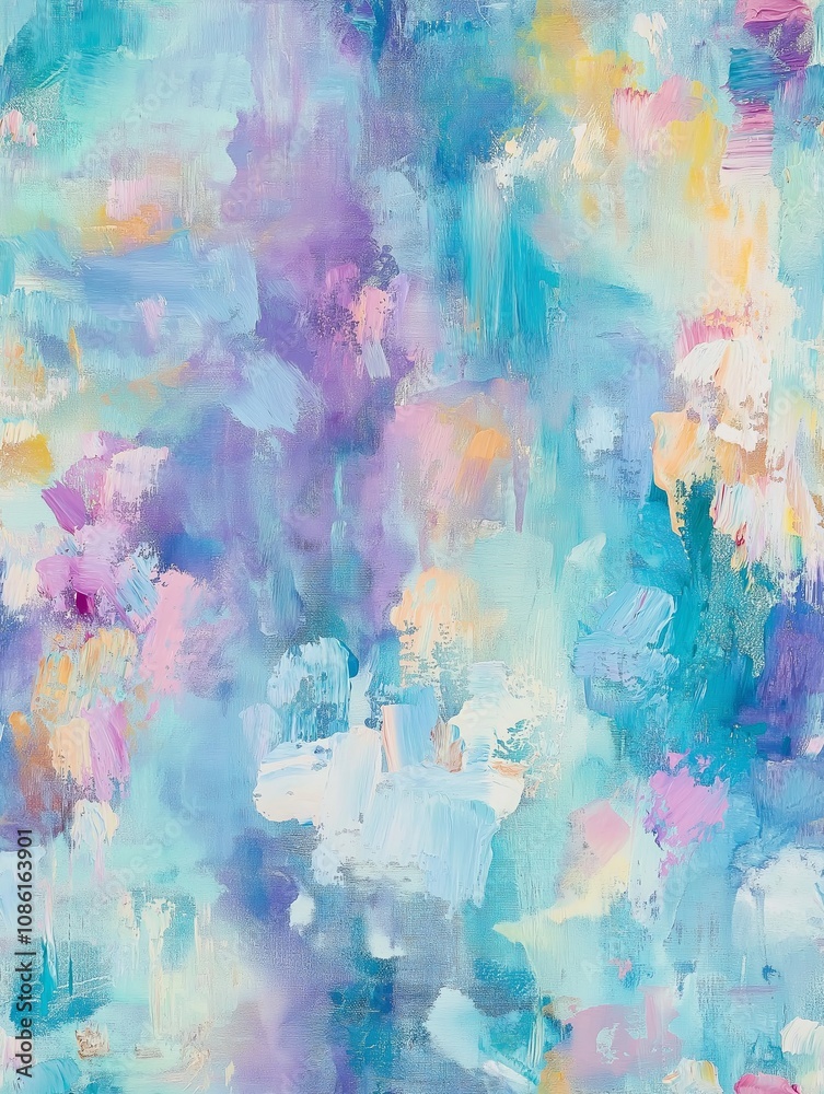 Fototapeta premium Abstract painting background showing colorful brushstrokes and textures