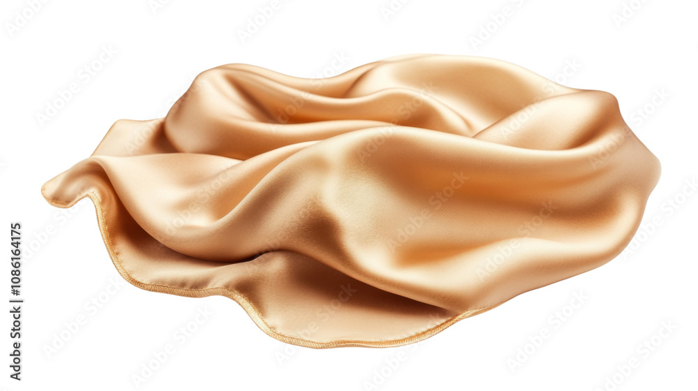 Fototapeta premium Silk cloth transparent background