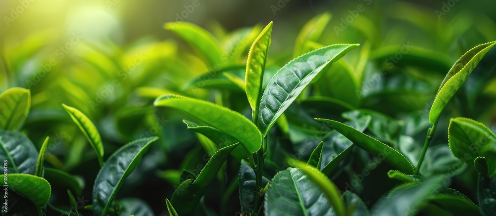 Tea Leaves Characterized by Lancet Shaped Blades with Pointed Tips and Pinnate Venation Tea Leaves Characterized by Lancet Shaped Blades with Pointed Tips and Pinnate Venation