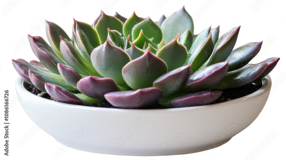 Succulent plant in pot transparent background Succulent plant in pot transparent background