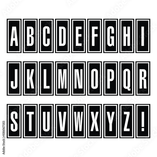 Letterpress letter set
