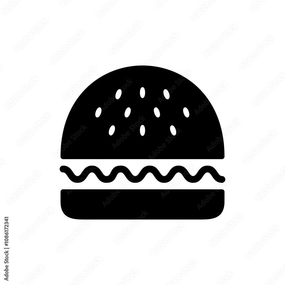 Burger icon vector. burger sign and symbol. hamburger Burger icon vector. burger sign and symbol. hamburger