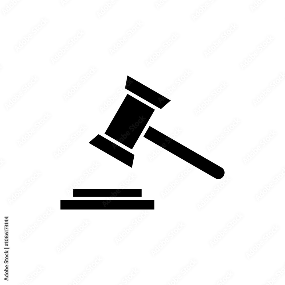 Gavel icon vector. judge gavel sign and symbol. law icon. auction hammer Gavel icon vector. judge gavel sign and symbol. law icon. auction hammer