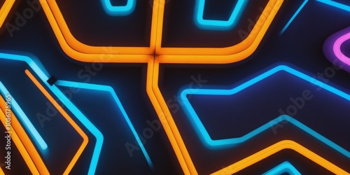 abstract background with glowing lines