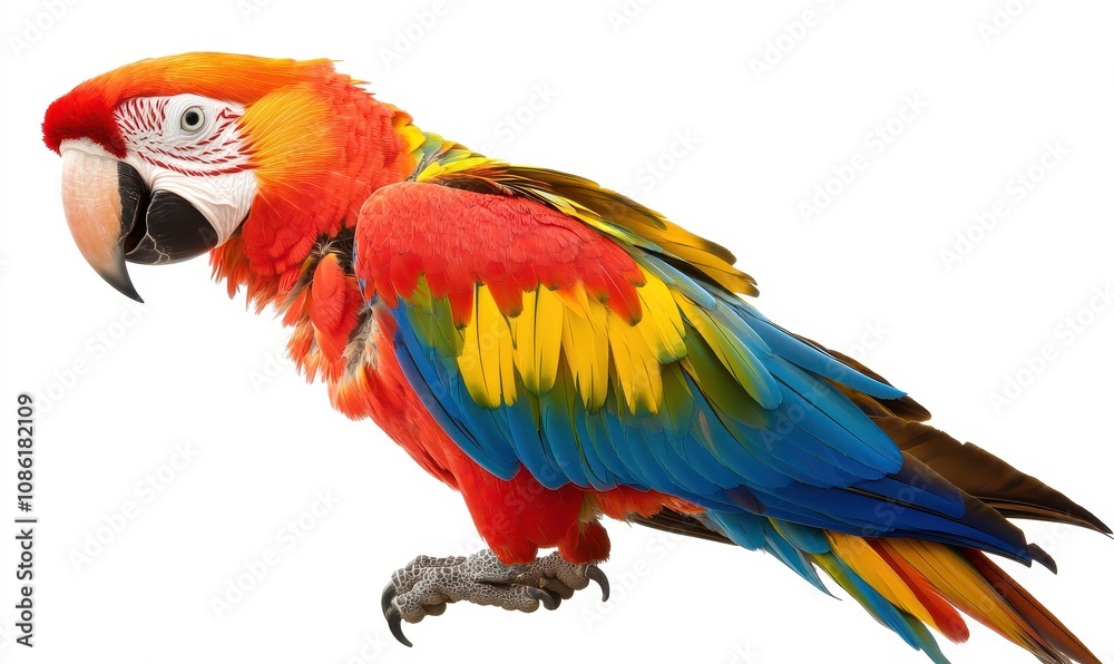 Obraz premium PNG Macaw animal parrot bird.