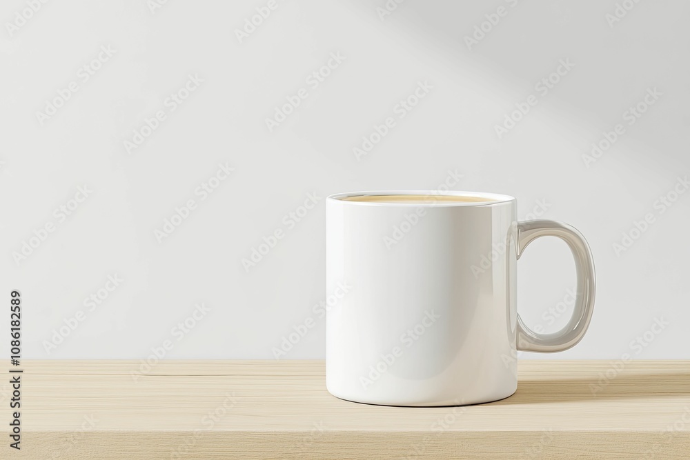 Unique coffee mug, fun quotes and designs, home kitchen, 3D illustration Unique coffee mug, fun quotes and designs, home kitchen, 3D illustration